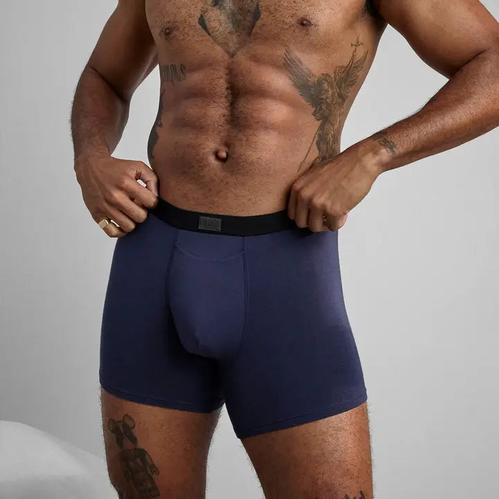 Lunya - Men's Soft Modal Boxer Brief - Deep Blue