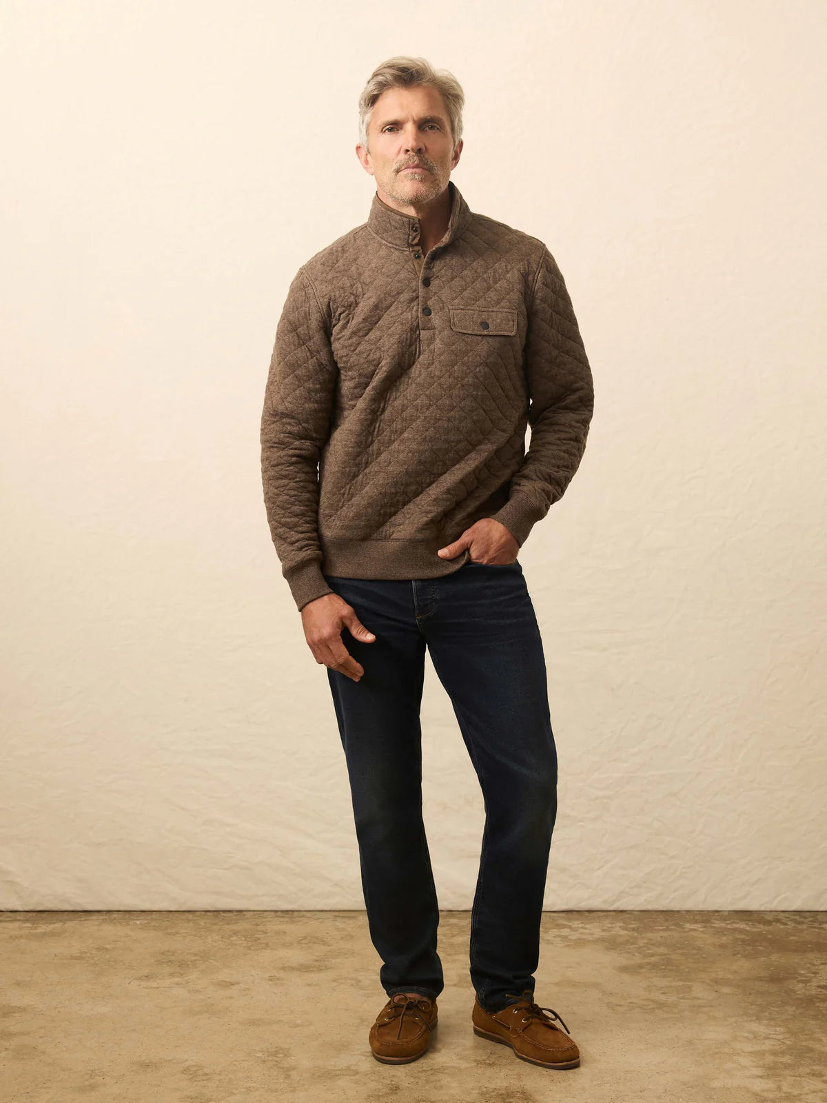 Faherty - Epic Quilted Fleece Pullover - Mountain Branch