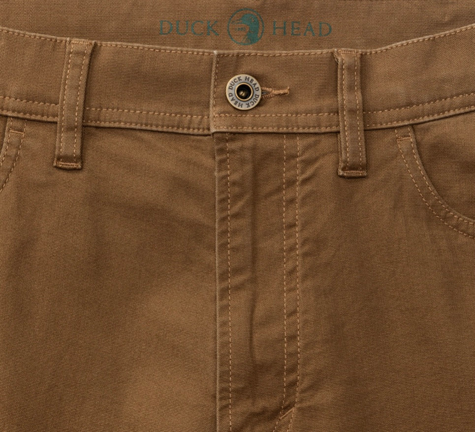 Duck Head - Pinpoint Canvas Five-Pocket Pant- Umber Brown