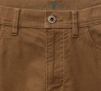 Duck Head - Pinpoint Canvas Five-Pocket Pant- Umber Brown