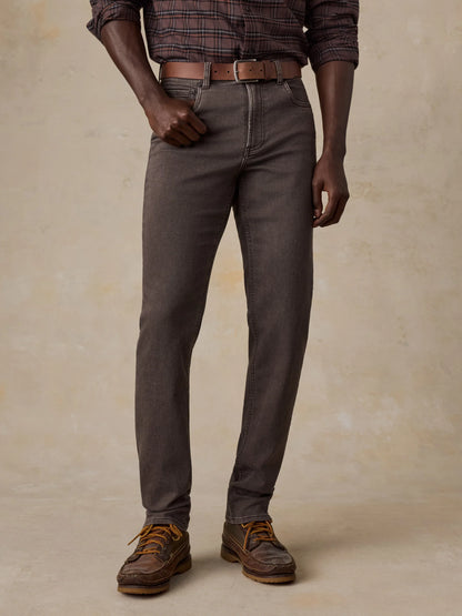 Faherty - Stretch Terry 5-Pocket Pant - Coast Brown