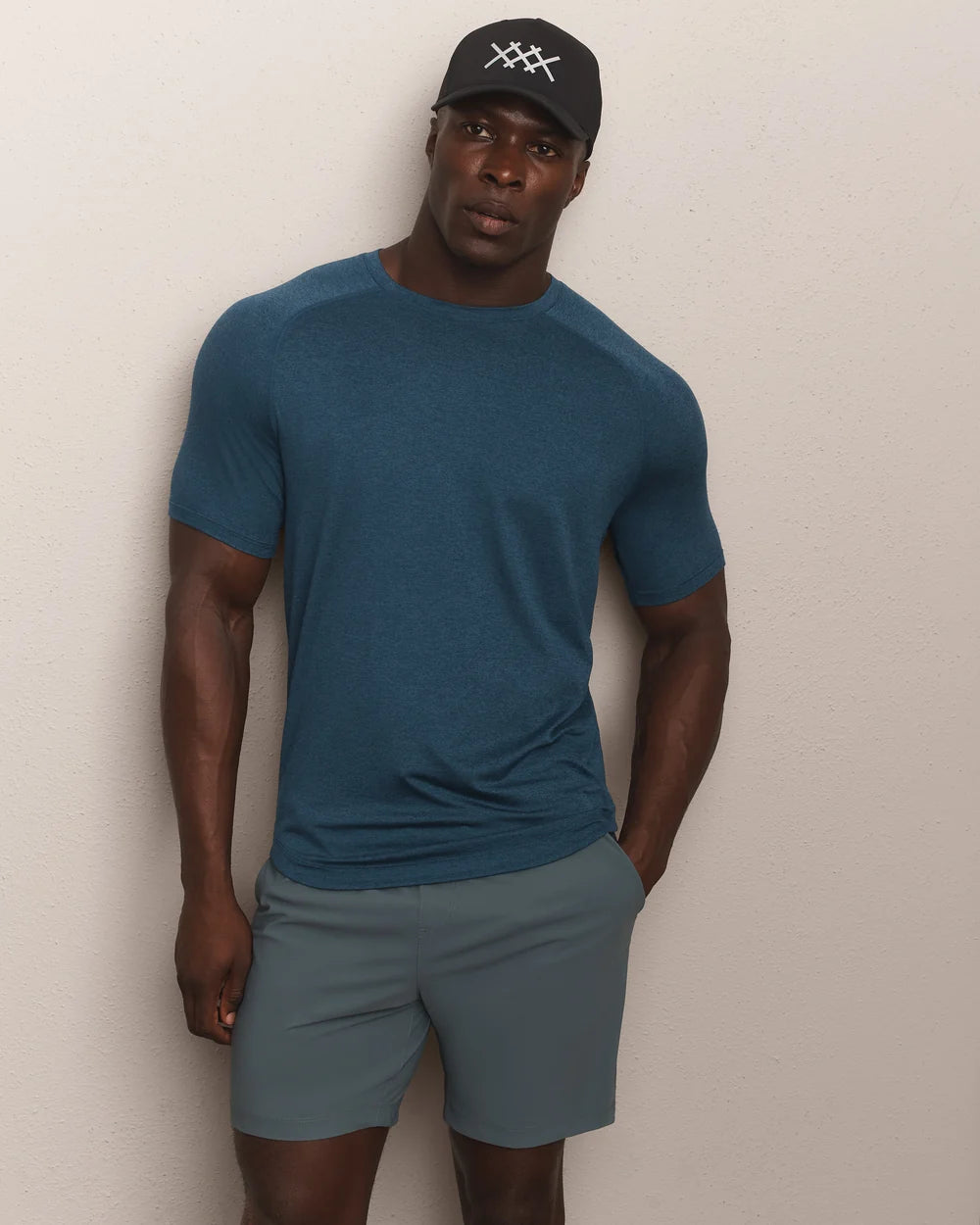 Rhone - Atmosphere Tee - Shadow Blue Heather