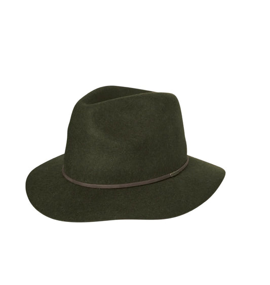 Kooringal - Felt Mid Brim Fedora Hat - Green