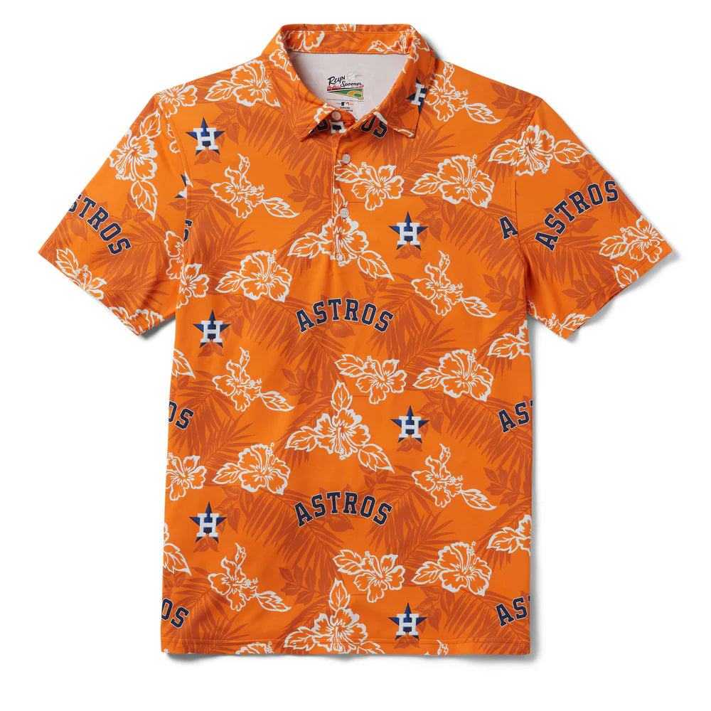 Houston Astros Performance Polo - Orange