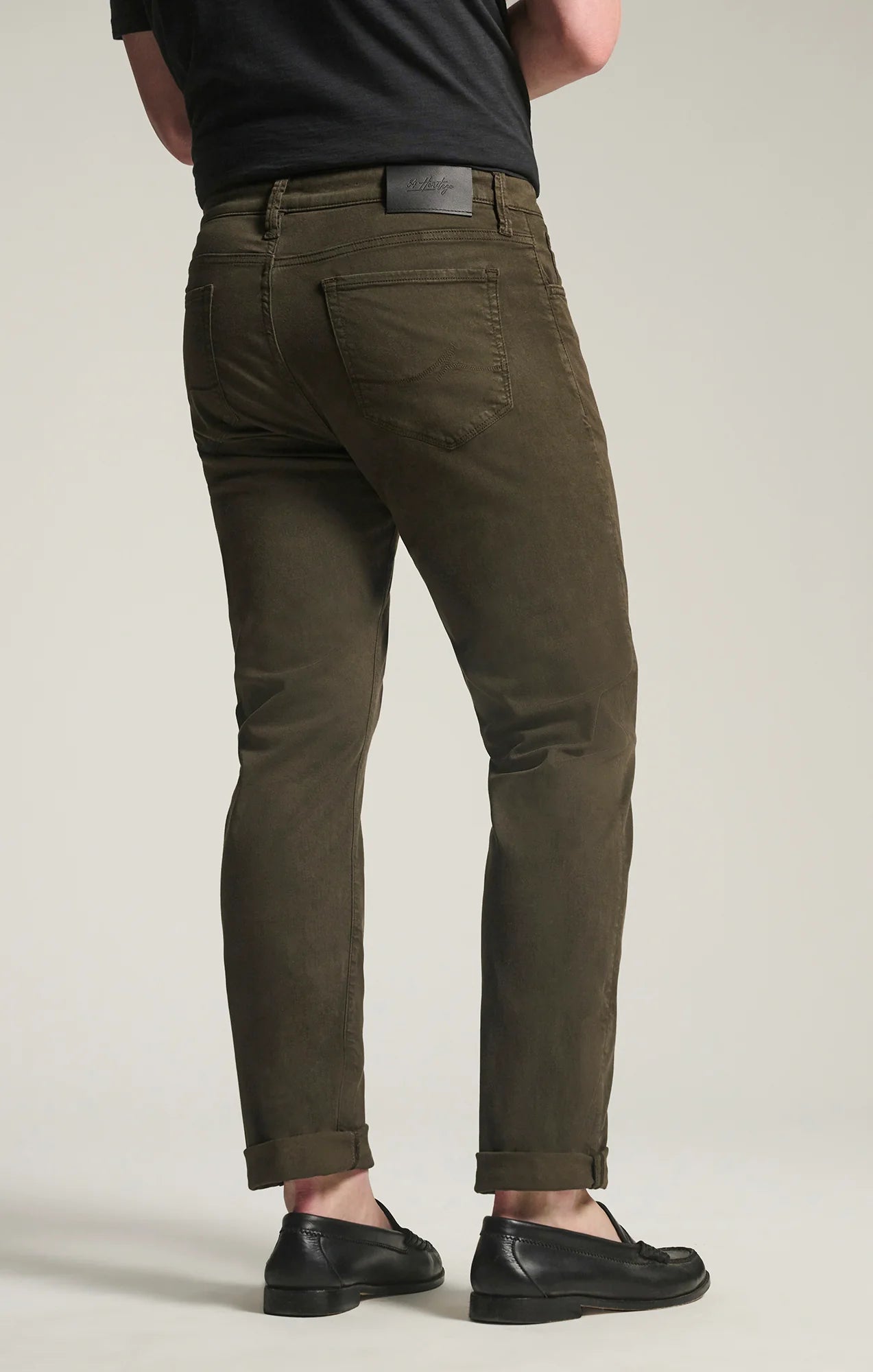34 Heritage - Courage Straight Leg Pant - Cactus Green Twill