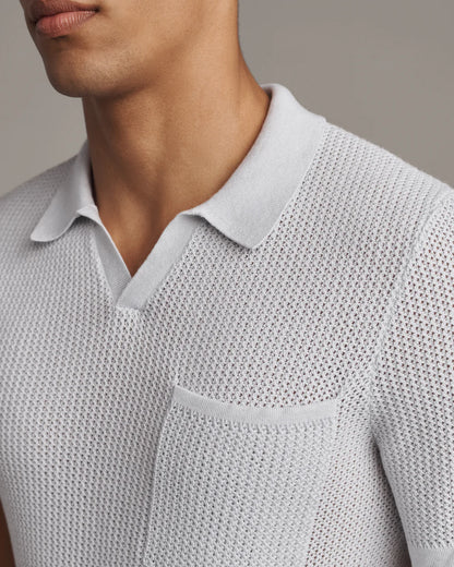 Rhone - Coastal Johnny Collar Polo - Sleet Gray