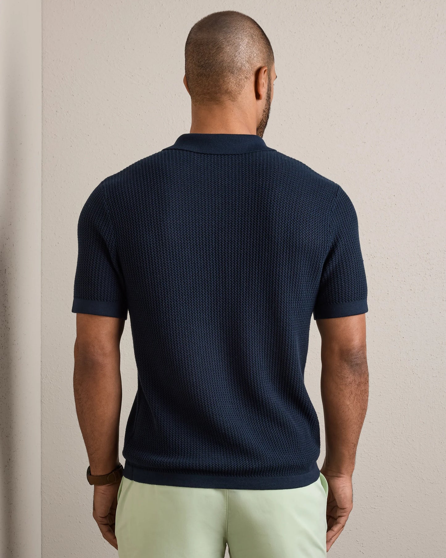 Rhone - Coastal Johnny Collar Polo - True Navy