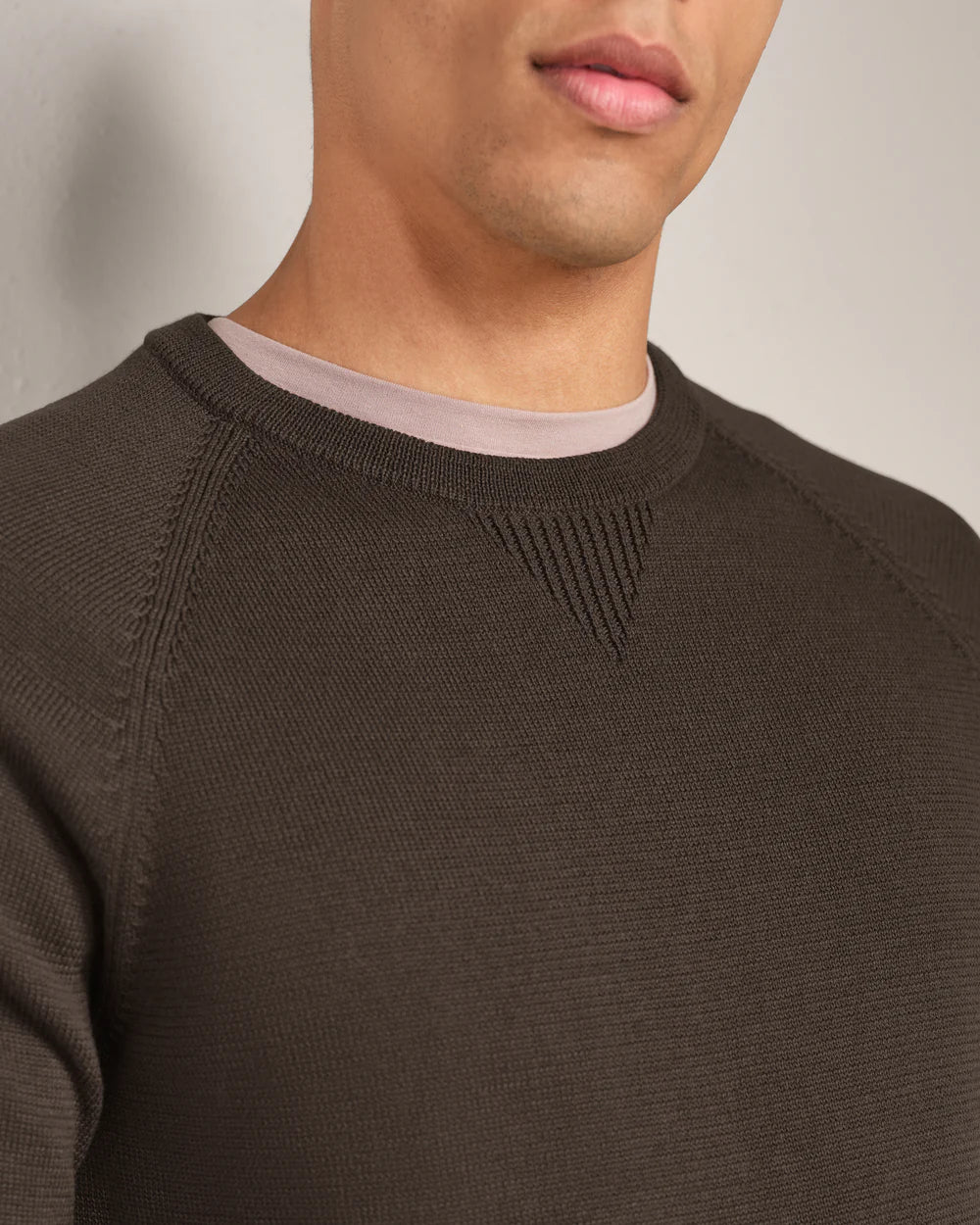 Rhone - Commuter Crew Neck Sweater - Cafe Noir