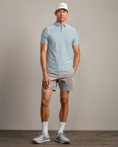 Rhone - Commuter Polo - Fern Green Stripe