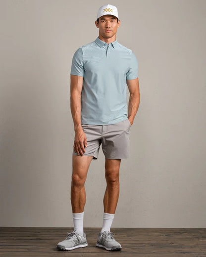 Rhone - Commuter Polo - Fern Green Stripe