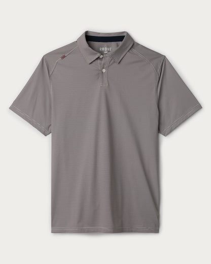 Rhone - Commuter Polo - Cinnamon Red Stripe