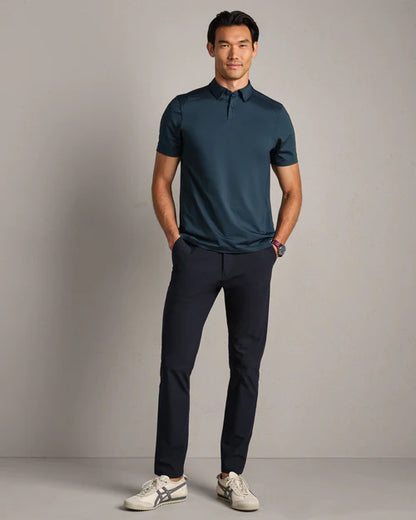 Rhone - Commuter Polo - Deep Sea Blue Oxford