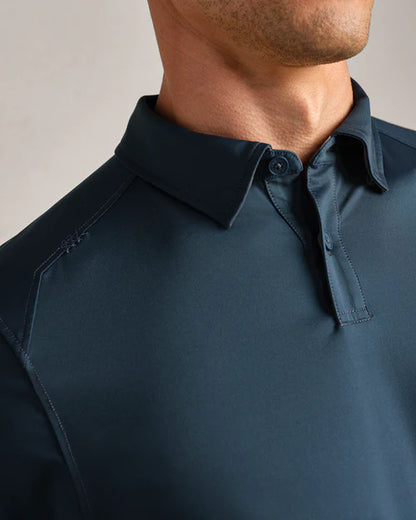 Rhone - Commuter Polo - Deep Sea Blue Oxford