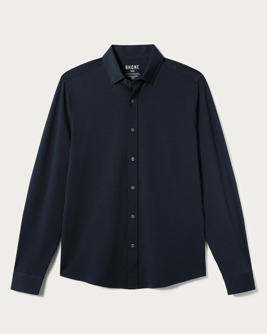 Rhone - Commuter Seersucker Button Down - Slim Fit - True Navy