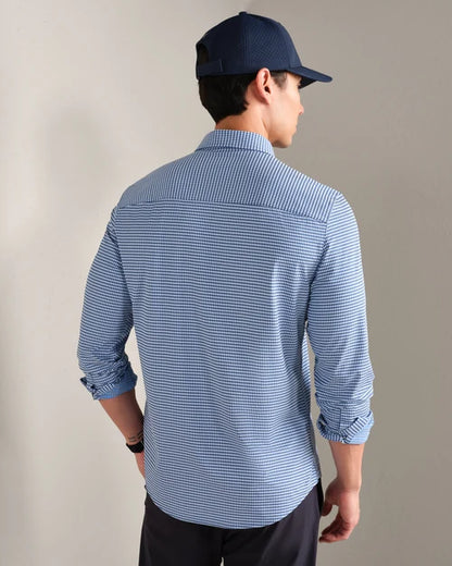 Rhone - Commuter Shirt Slim Fit - Navy Gingham