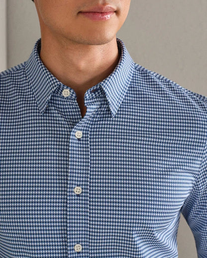 Rhone - Commuter Shirt Slim Fit - Navy Gingham