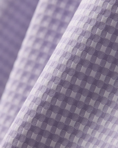 Rhone - Commuter Shirt Semi Spread Collar - Lilac Rain Gingham