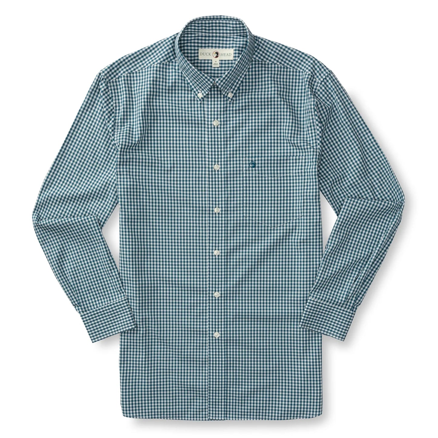 Duck Head - Long Sleeve Performance Poplin Sport Shirt - Walton Gingham - Legion Blue