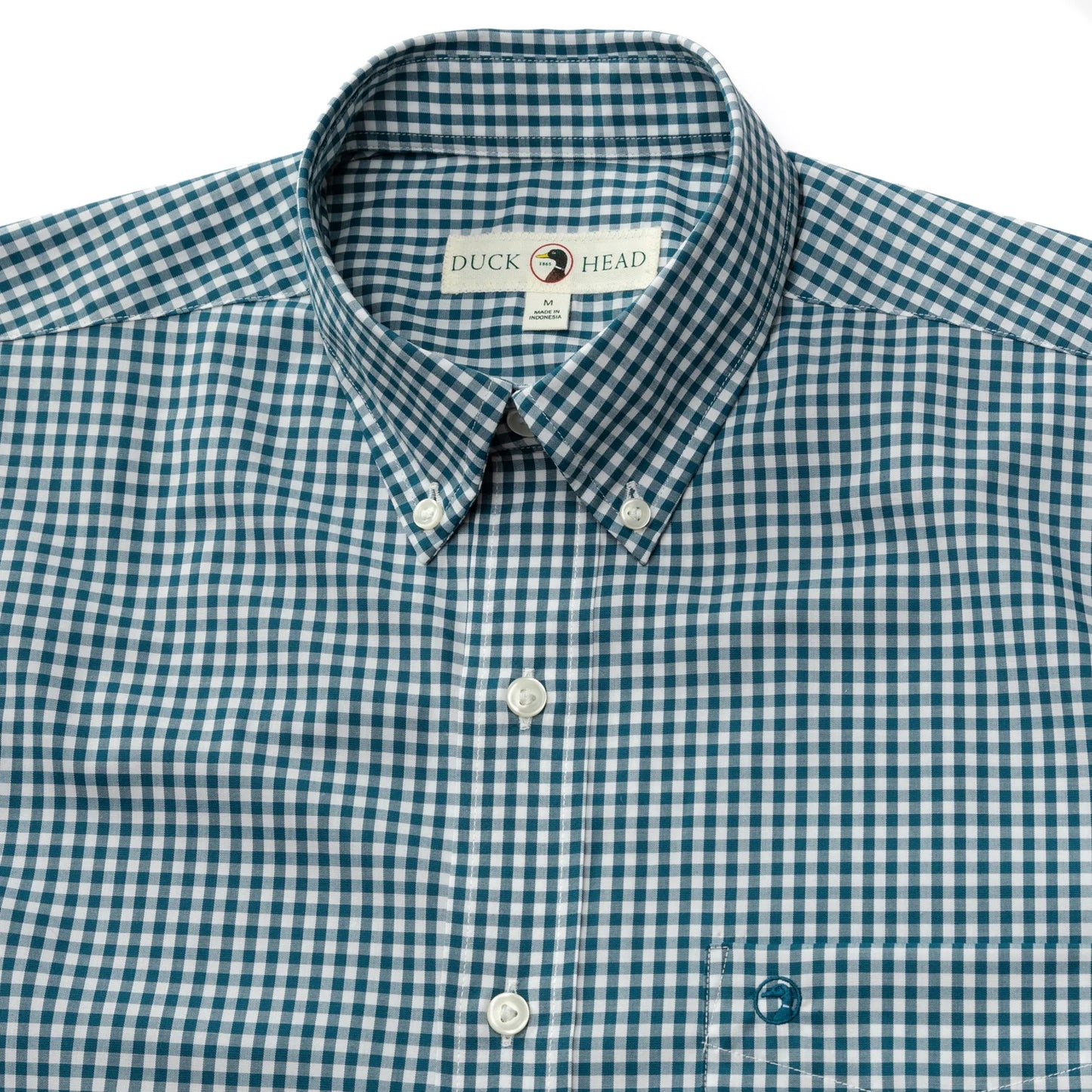 Duck Head - Long Sleeve Performance Poplin Sport Shirt - Walton Gingham - Legion Blue