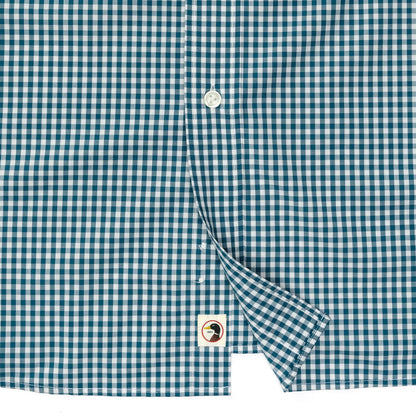 Duck Head - Long Sleeve Performance Poplin Sport Shirt - Walton Gingham - Legion Blue