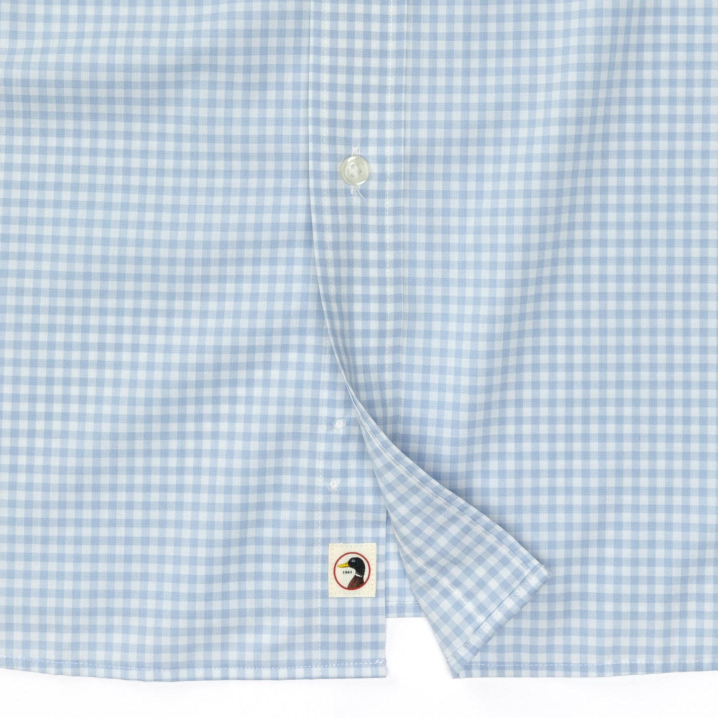 Duck Head - Long Sleeve Performance Poplin Sport Shirt - Walton Gingham - Zen Blue