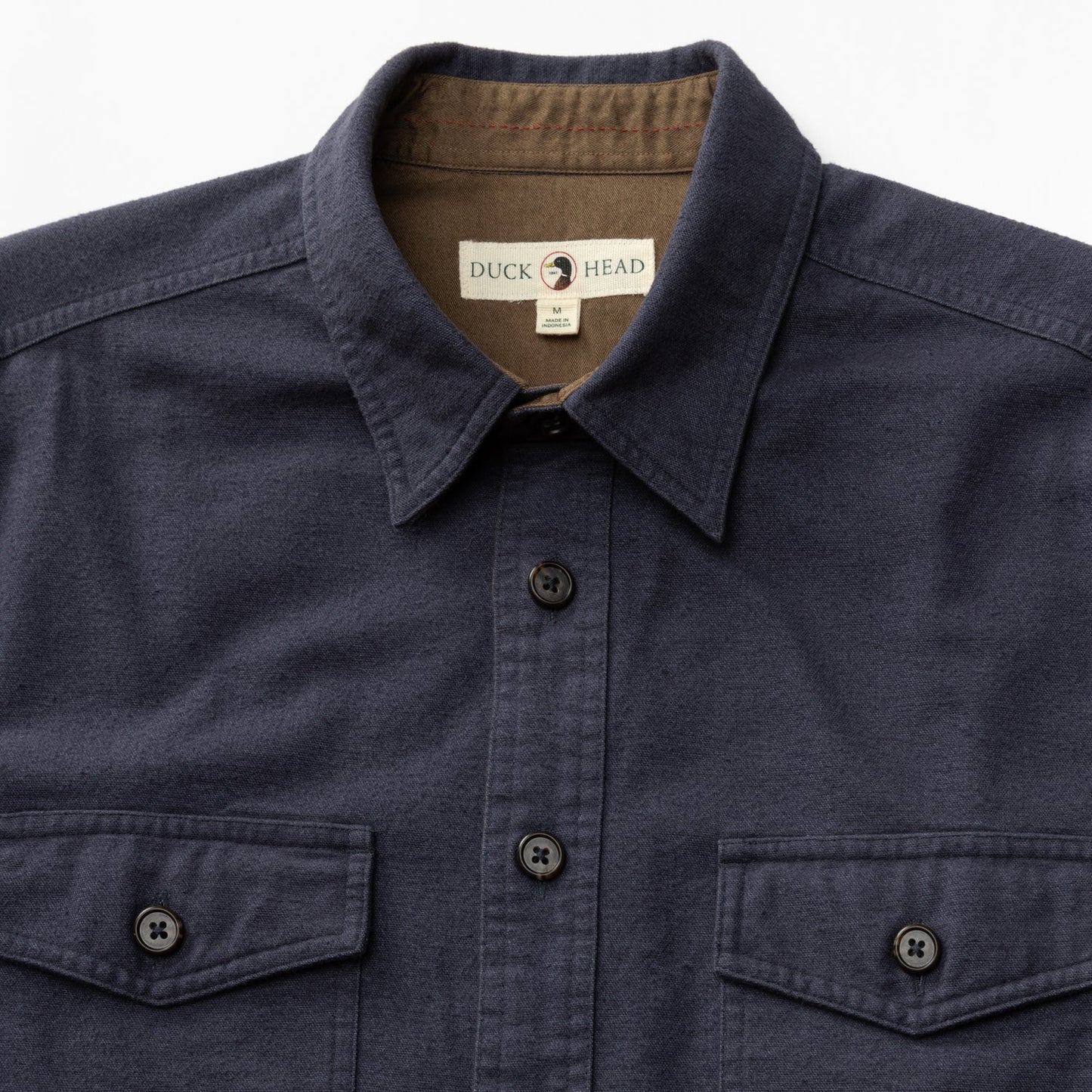 Duck Head - Long Sleeve Slater Moleskin Overshirt - Naval Gray