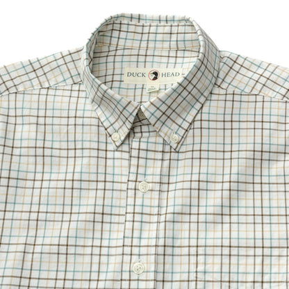 Duck Head - Long Sleeve Cotton Twill Sport Shirt - Joyner Plaid - Midnight Olive