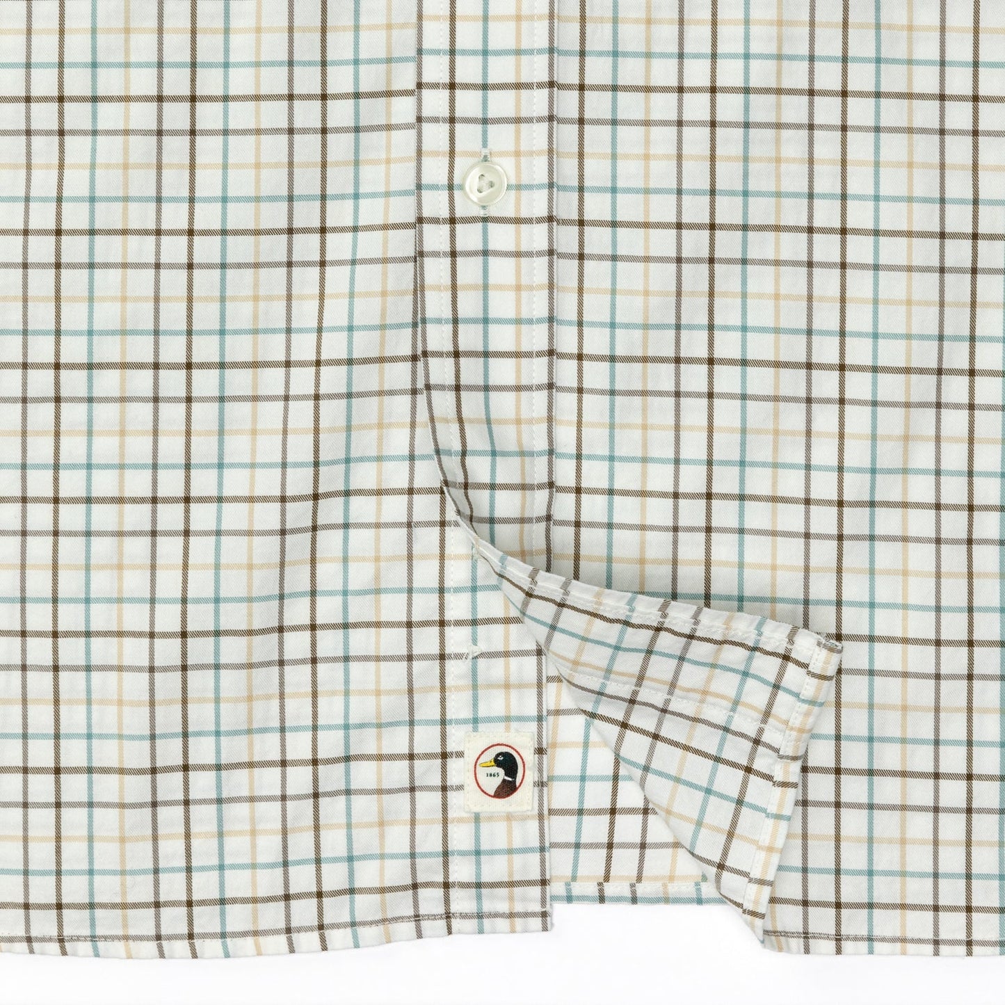 Duck Head - Long Sleeve Cotton Twill Sport Shirt - Joyner Plaid - Midnight Olive