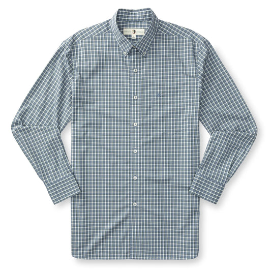 Duck Head - Performance Poplin Sport Shirt - Stone Blue