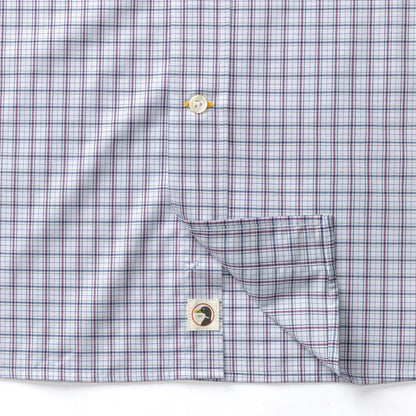 Duck Head - Performance Poplin Sport Shirt - Edison Plaid - Navy Peony