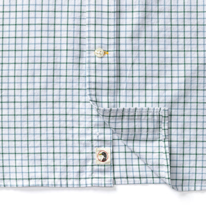Duck Head - Long Sleeve Cotton Oxford Shirt - Kline Plaid - Hunter Green