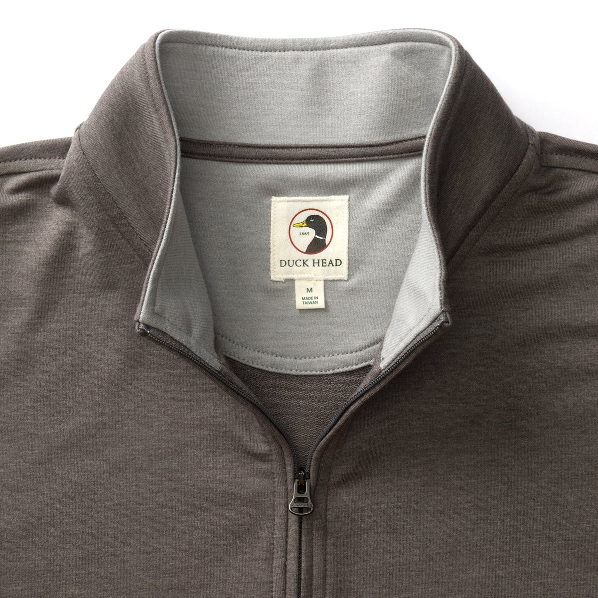 Duck Head - Long Sleeve Dunmore 1/4 Zip Pullover - Fossil Gray