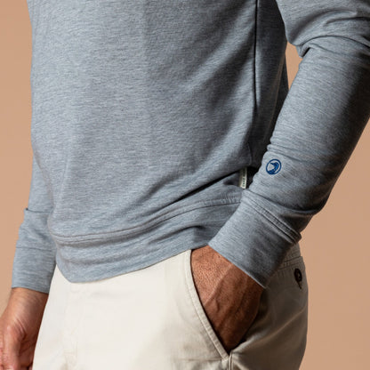 Duck Head - Dunmore Performance Hooded Pullover - Monument Gray Heather