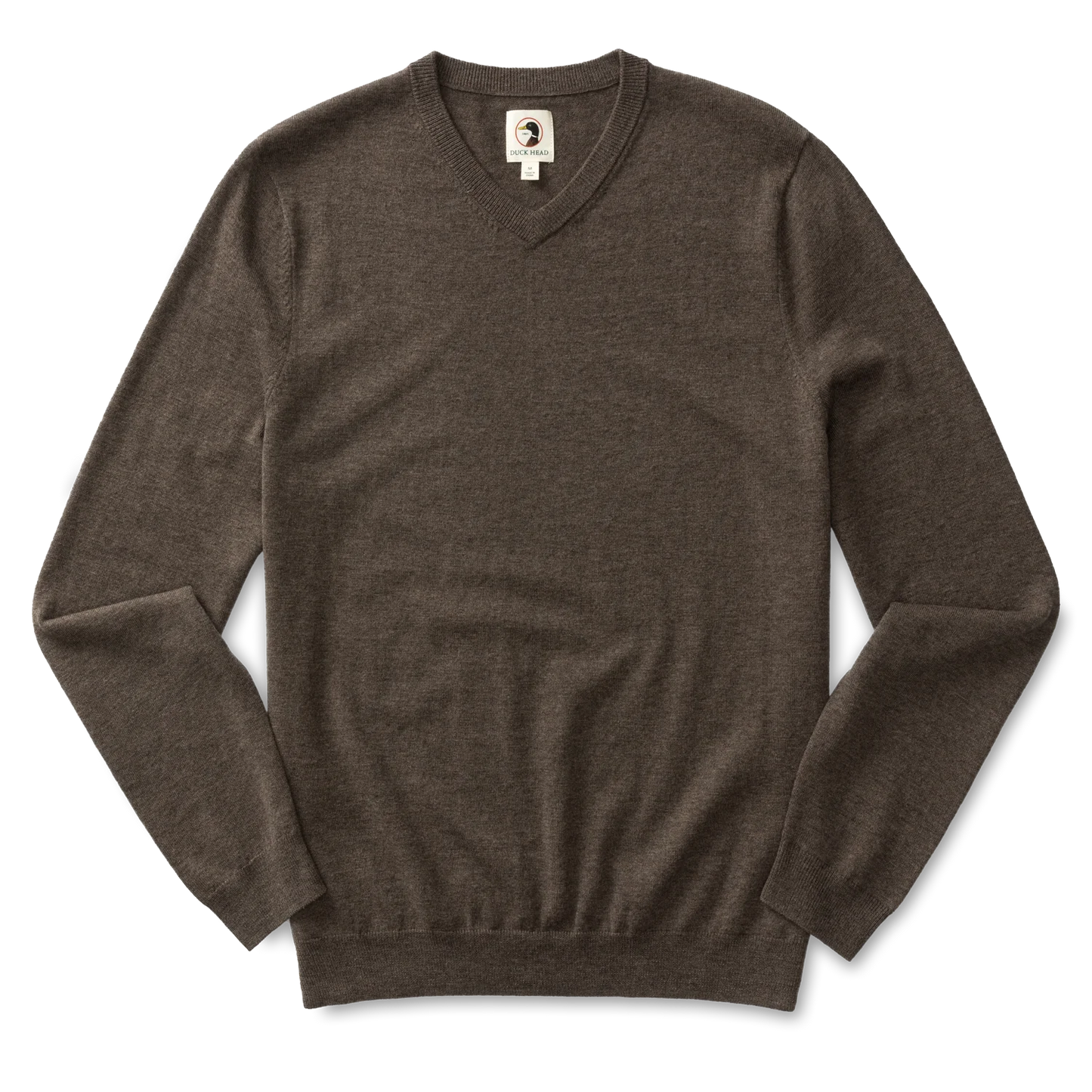 Duck Head - Buckley Merino V-Neck Sweater - Ash Brown