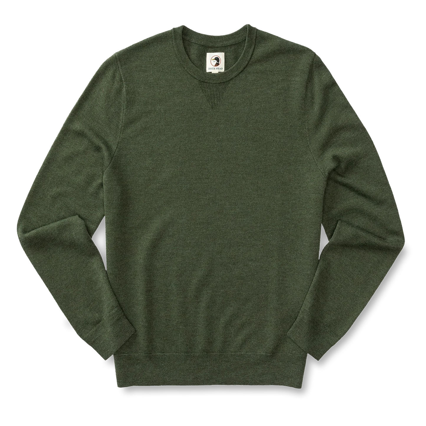 Duck Head - Henson Merino Crewneck Sweater - Pine Green Heather