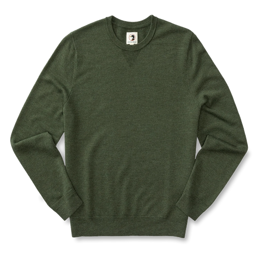 Duck Head - Henson Merino Crewneck Sweater - Pine Green Heather