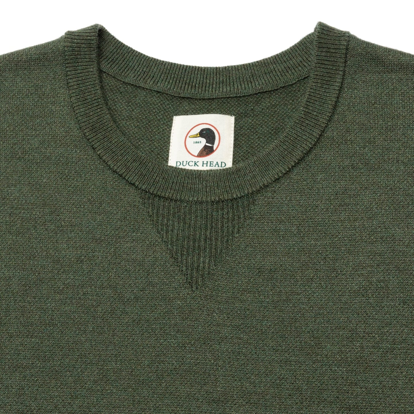 Duck Head - Henson Merino Crewneck Sweater - Pine Green Heather