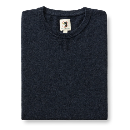 Duck Head - Henson Marino Crewneck Sweater - Navy Heather