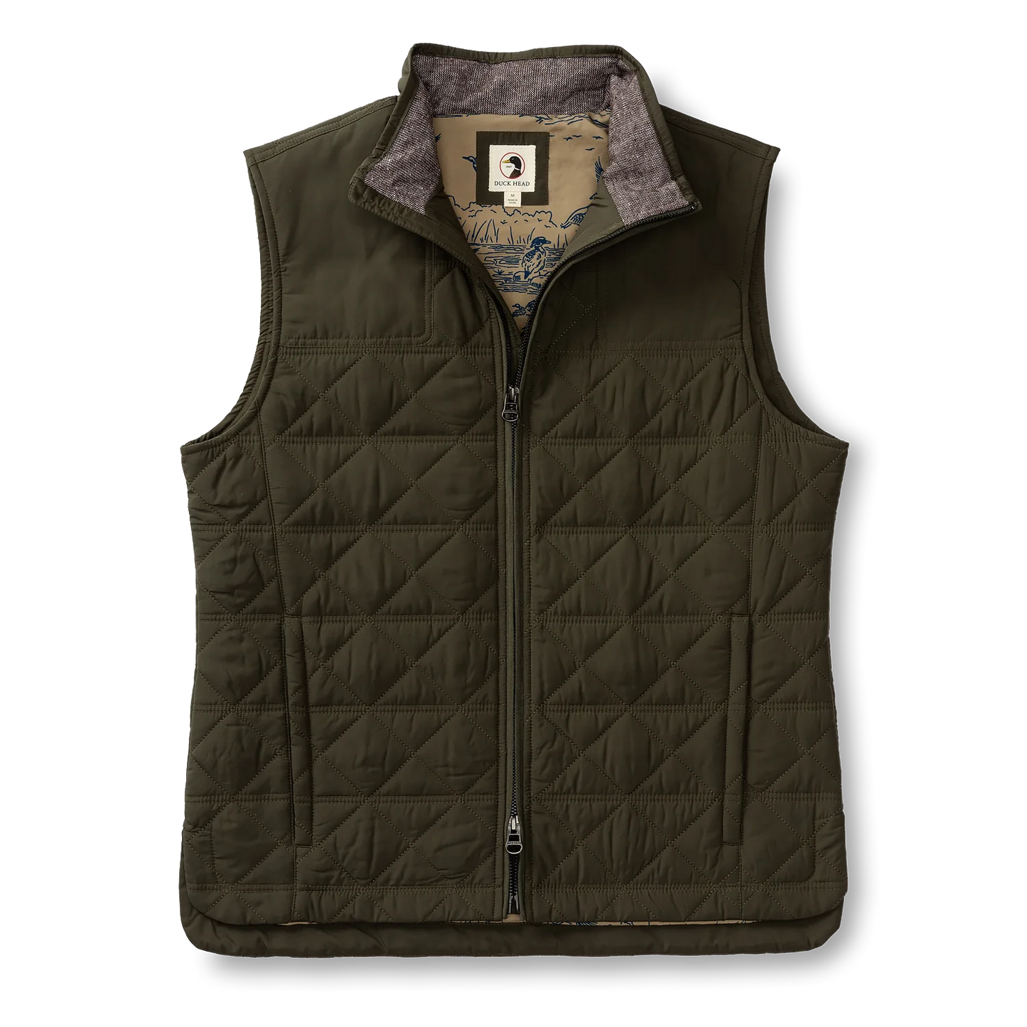 Duck Head - Fremont Performance Quilted Vest - Dark Forest Green