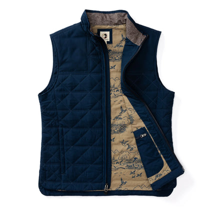 Duck Head - Fremont Performance Quilted Vest - Royal Navy