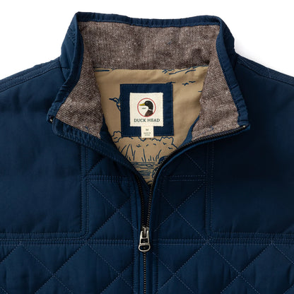 Duck Head - Fremont Performance Quilted Vest - Royal Navy