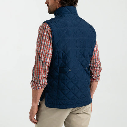 Duck Head - Fremont Performance Quilted Vest - Royal Navy