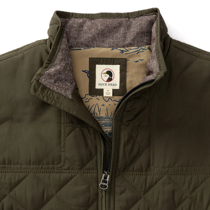 Duck Head - Fremont Performance Quilted Vest - Dark Forest Green