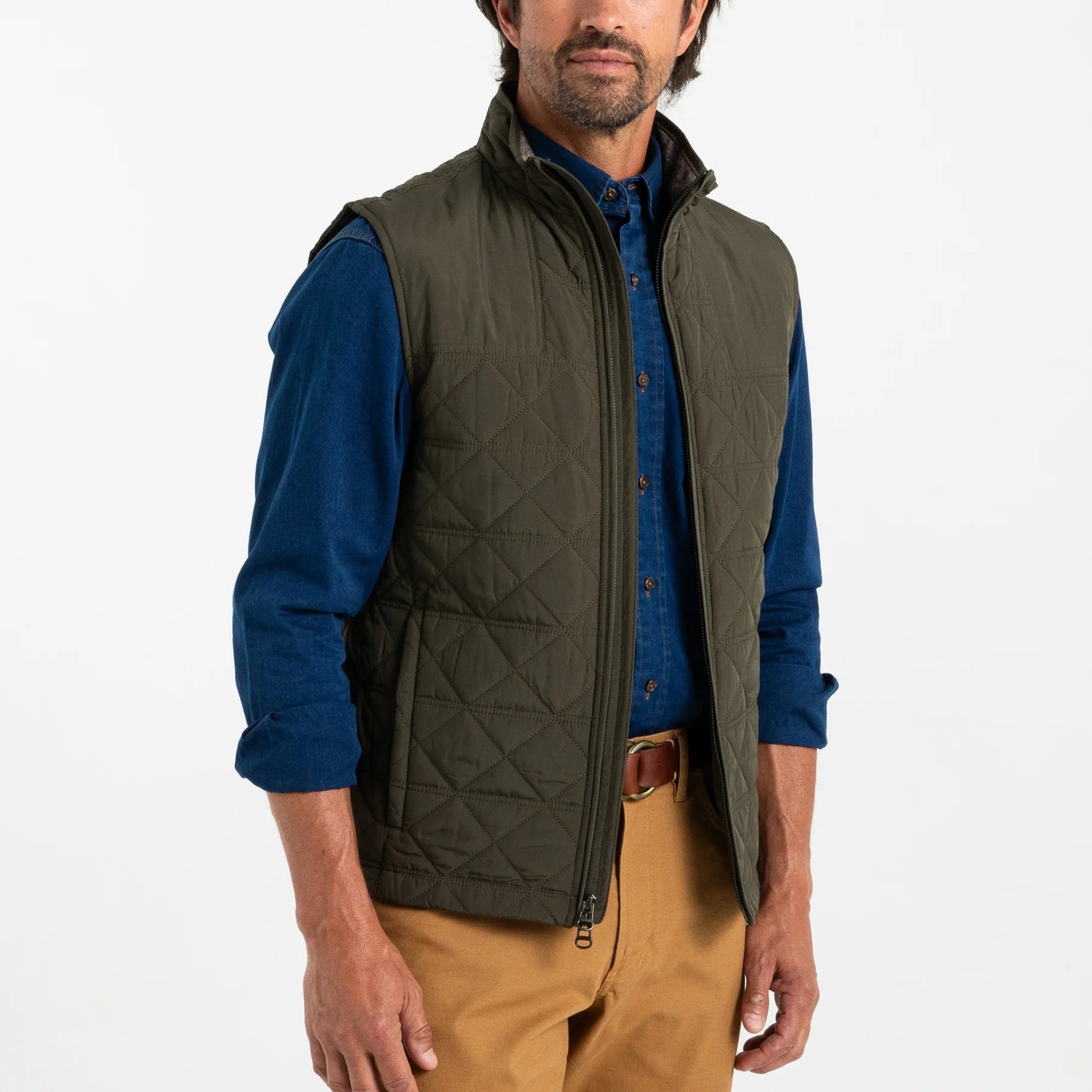 Duck Head - Fremont Performance Quilted Vest - Dark Forest Green