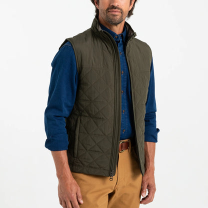 Duck Head - Fremont Performance Quilted Vest - Dark Forest Green