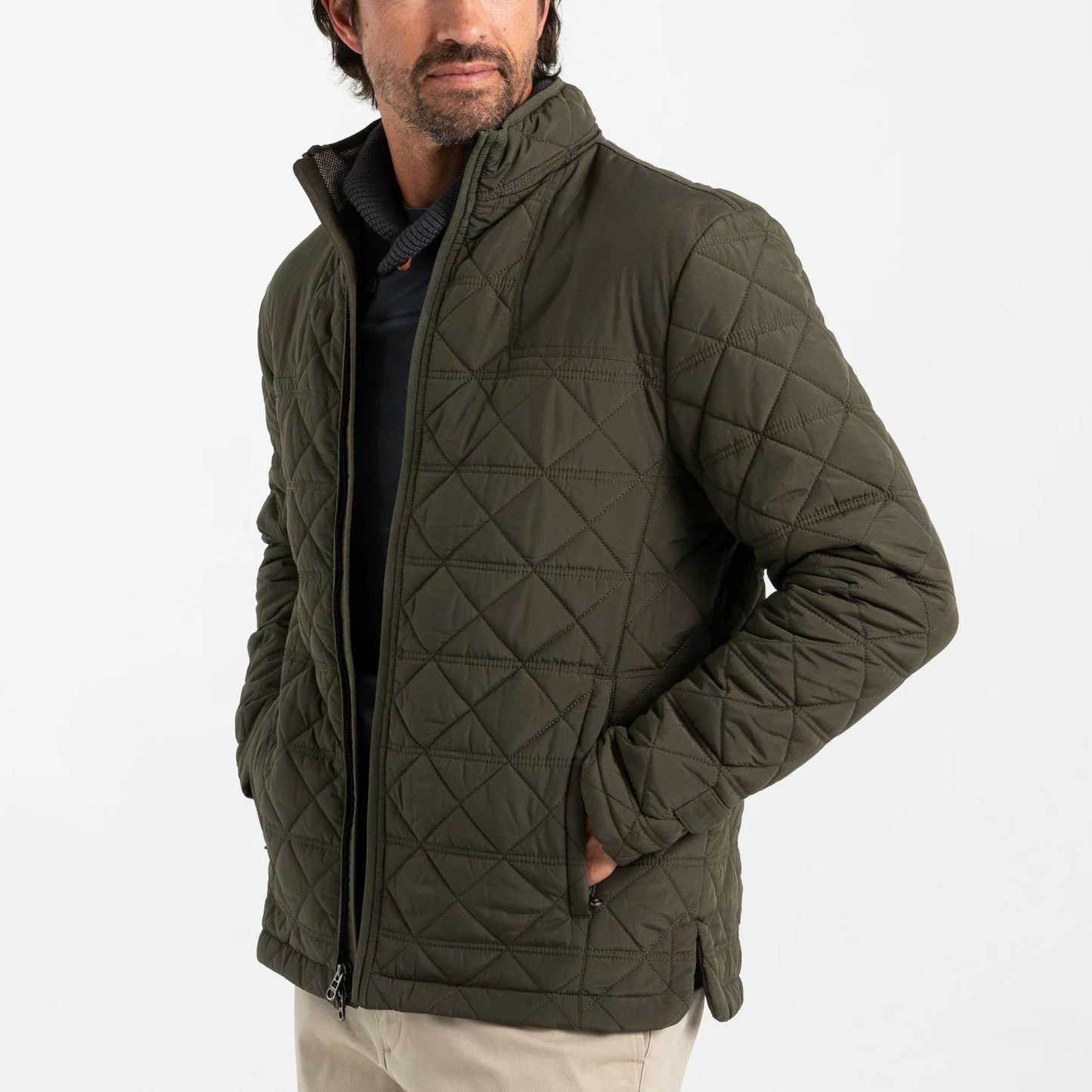 Duck Head - Fremont Performance Quilted Jacket - Dark Forest Green