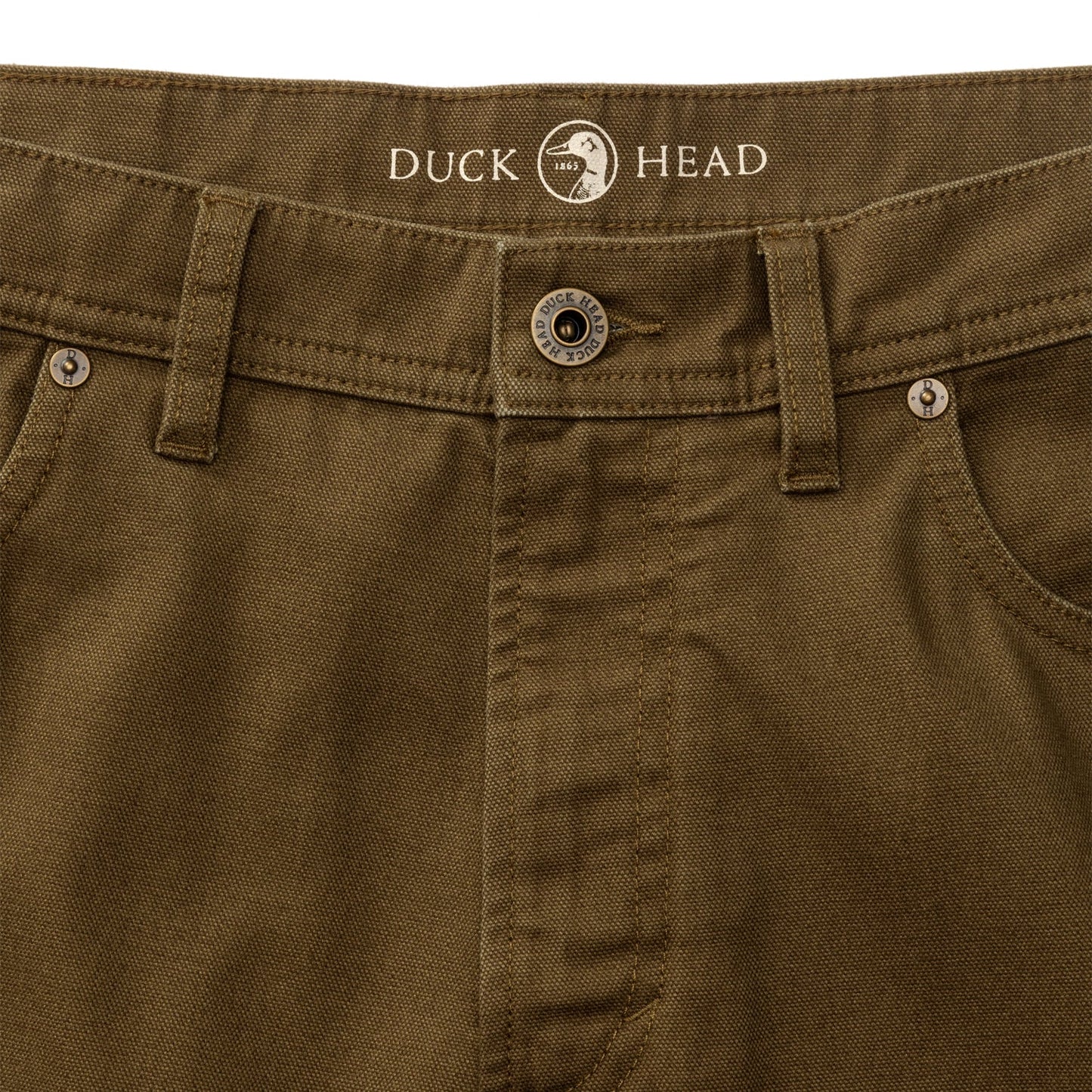 Duck Head - Field Canvas Five-Pocket Pant - Midnight Olive