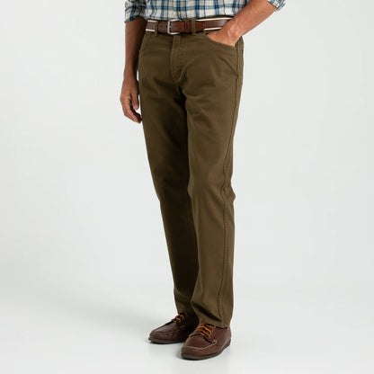 Duck Head - Field Canvas Five-Pocket Pant - Midnight Olive