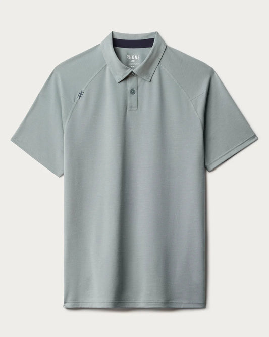 Rhone - Delta Pique Polo - Stormy Sea Green