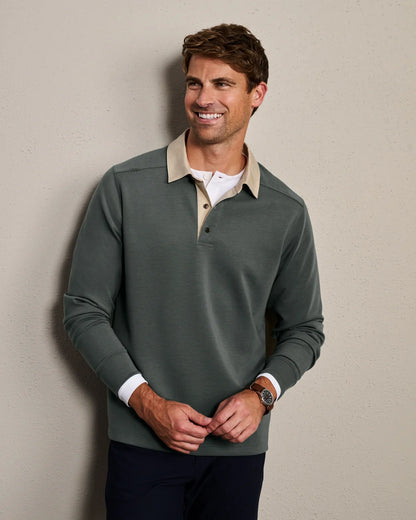 Rhone - Dreamstate Rugby Polo - Olive Shadow